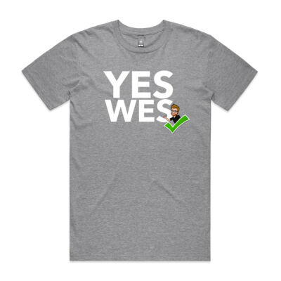 same day YES WES TEE grey Thumbnail